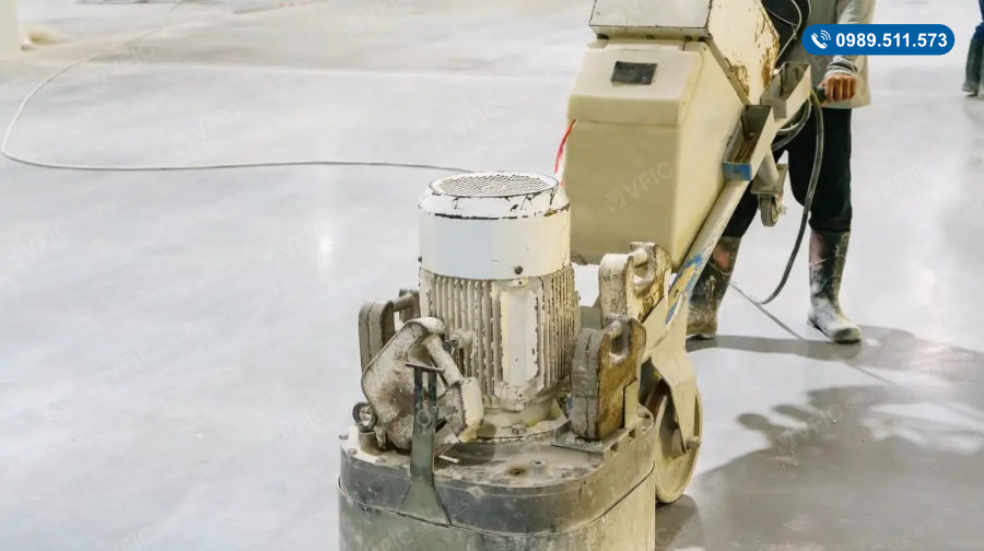 đánh bóng sàn bê tông tại Thái Nguyên