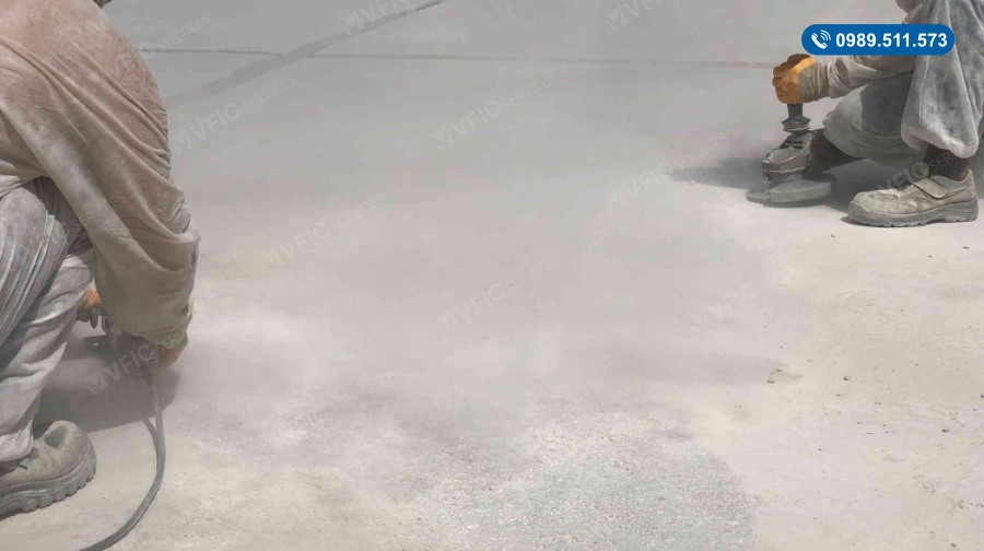 đánh bóng sàn bê tông tại Thái Nguyên